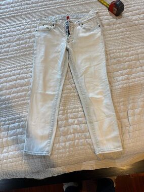 DSQUARED2 Women's Light Blue-White Skinny Jeans